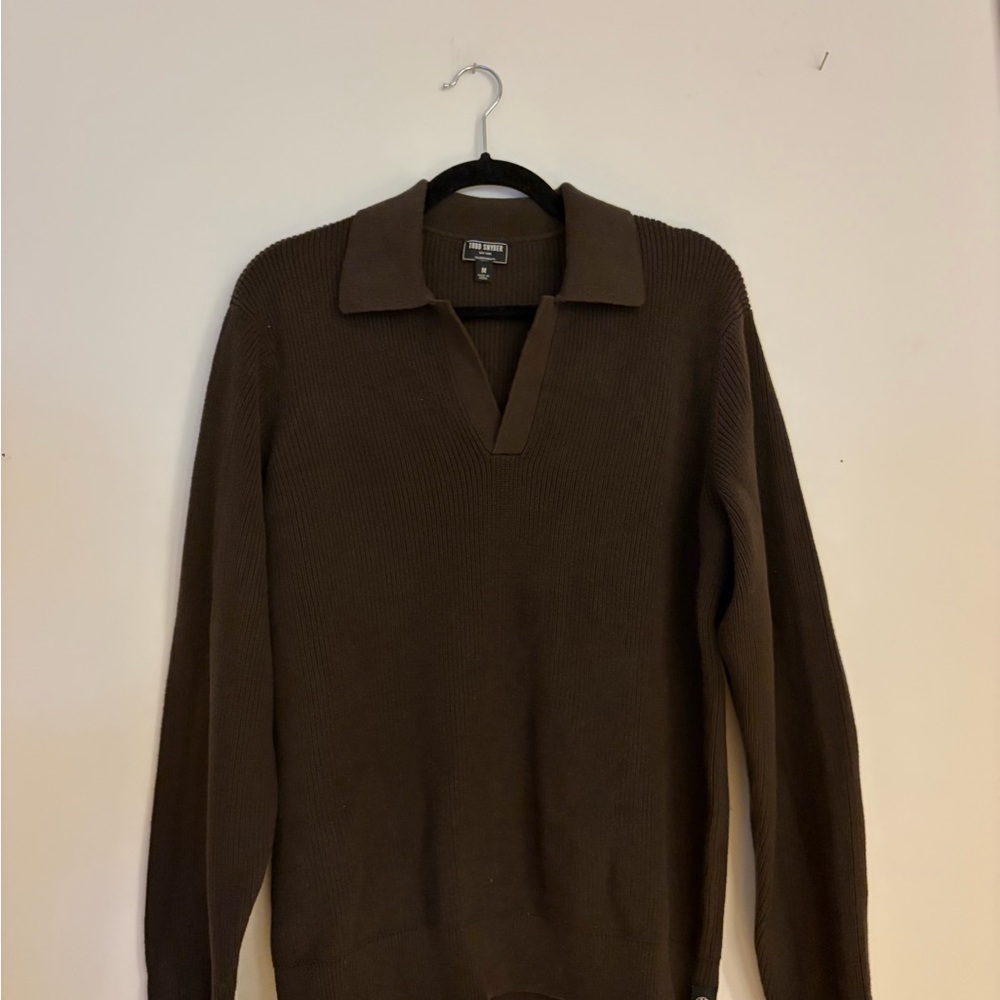 Ribbed Cotton-Cashmere Sweater Polo